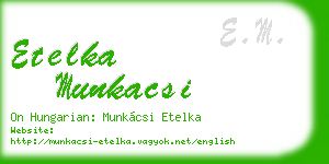 etelka munkacsi business card